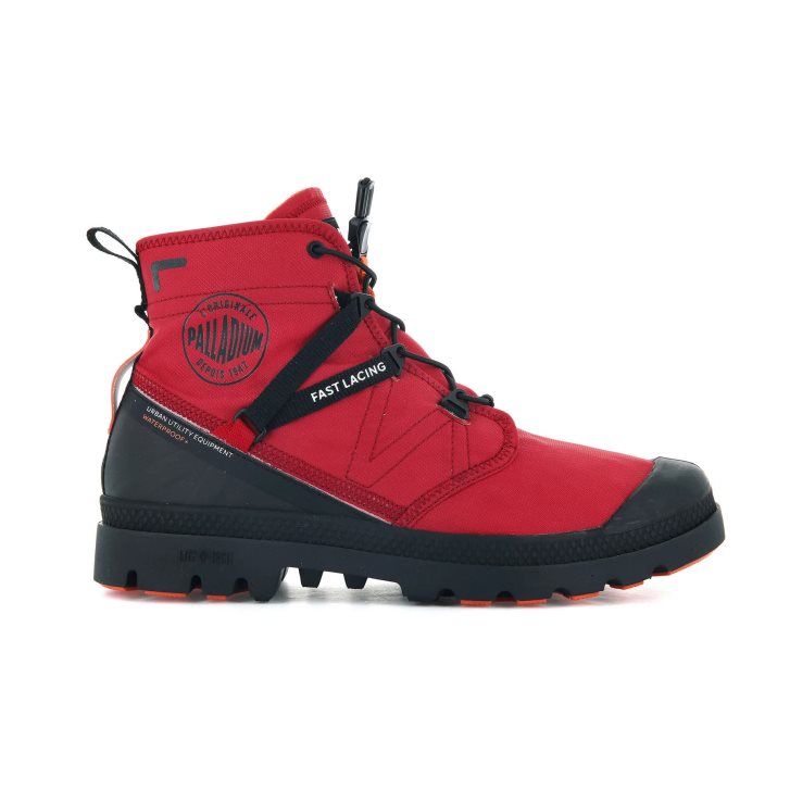 Bottes Palladium Pampa Travel Lite+ Imperméables Homme Rouge | FR LTG465R